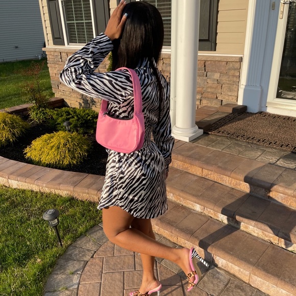 Zebra print/leopard print heels. - Picture 2 of 3